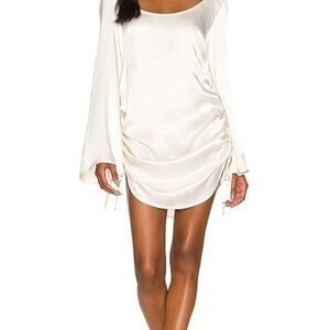 Elegant Cream Satin Dress